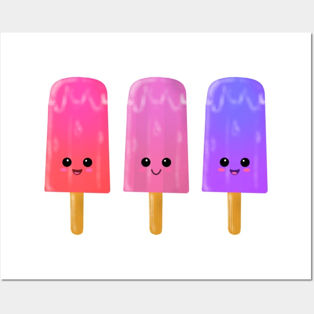 Popsicle trio Wall Art by Shyflyer